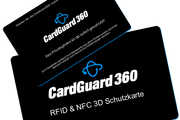 RFID & Blocker Schutzkarte CardGuard360